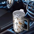thumbnail image 6 of OBREWU Corgi Dog and Footprints Tumbler with Handle and Lid,Corgi Dog and Footprints 40oz Double Wall Vacuum Insulated Tumbler,Cups Gift for Women and Men, 6 of 7