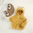thumbnail image 2 of LWNYDPLSD 2t Jackets for Toddler Boy Infant Fleece Jacket Winter Coat 5t Girls Sherpa Hoodie Baby Girl Tops All Black Hoodie Clothes 12-18 Months, Yellow 4-5 Years, 2 of 8