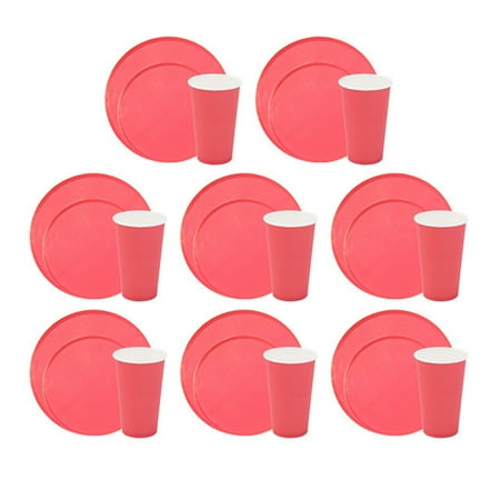 

Greenhome 24Pcs/Set Modern Dinnerware Exquisite Paper Disposable Party Tableware Set for Home