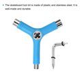 thumbnail image 4 of Uxcell All-In-One Skate Tool Multi-Function Portable Skateboard Tool Y Tool, Blue, 4 of 5