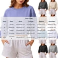 thumbnail image 3 of Naotn Women Cropped Sweatshirts Fall Trendy Crew Neck 3/4 Raglan Sleeve Solid Loose Casual Workout Pullover Tops, 3 of 7
