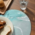 thumbnail image 3 of Aqua Marble Round Placemats Set of 4 for Dinning Tables,Heat-proof Braided Table Mats 15 Inch,Modern Abstract Gradient Water Fluid Art Washable Place Mat for Kitchen Restaurant Party Table Decor, 3 of 9