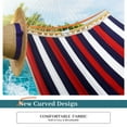 thumbnail image 3 of Bathonly 11 FT 2-Person Hammock with Pillow, Folding Curved Spreader Bar, Trinidad Red, 3 of 12