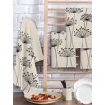 thumbnail image 2 of Farmhouse Dandelion Kitchen Dish Towels for Drying Dishes Set of 2, Spring Modern Country Flower Black Beige Waffle Weave Microfiber Hand Tea Bathroom Towels Quick Dry & Absorbent Towel 15.7x23.6, 2 of 7