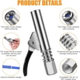 thumbnail image 3 of Lock-Type High Pressure Grease Gun Coupler, Single Handle Grease Filling Head Self-locking Grease Mouth Compatible with All Grease Guns, 3 of 5