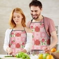 thumbnail image 5 of Pioneer Flower Floral Print Pattern Cotton Linen Apron with Pockets, Waterproof Adjustable, 33x27 Inch for Kitchen, Gardening, BBQ, Salon, 5 of 6