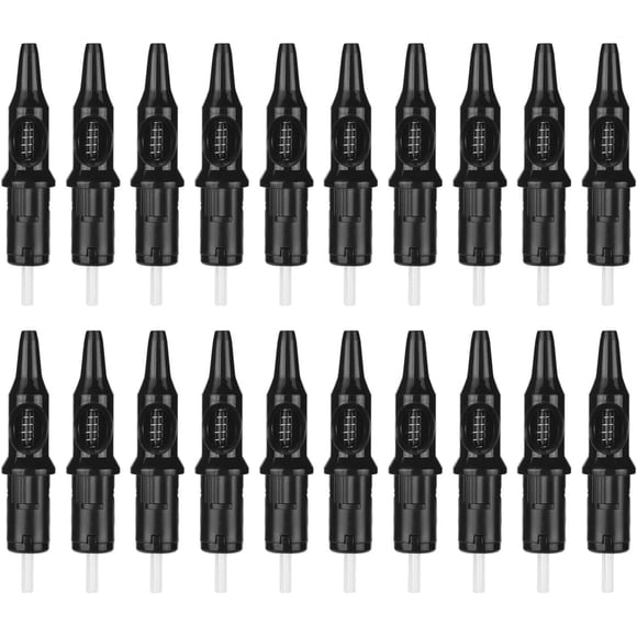 Ballpoint Pen Tattoo Cartridges with Membrane 40pcs Apprentice Cartridge Needles for Dotwork Drawing Practice on Papers Beginners Artists