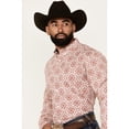 thumbnail image 2 of Cody James Men's Lucky One Medallion Print Long Sleeve Button-Down Stretch - CJSU24W25-BURG, 2 of 4