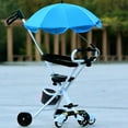 thumbnail image 3 of SPRING PARK Kids Baby Unisex Sun Umbrella Parasol Buggy Pushchair Pram Stroller Shade Canopy Baby Stroller Accessories Rain Covers Travel Umbrella, 3 of 7