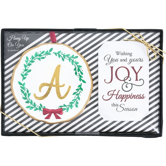 A - 4" Monogram Ornament