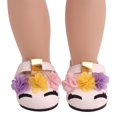 thumbnail image 3 of Zapatos Florales de Princesa Hada Baoblaze Atuendos Casuales para muñeca Americana 18 pulgadas, 3 of 7