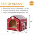 thumbnail image 3 of K&H Pet Products Thermo-Indoor Pet House Barn Design 16 X 15 X 14 Inches, 3 of 10