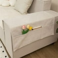 thumbnail image 2 of LINMOUA Armrest Covers Simple Armrest Covers Anti-Slip Sofa Protector for Chairs Couch Anti-Slip Armchair Furniture Slipcovers for Recliner Sofa Armrest Protector Recliner, 2 of 8