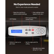 KFFKFF 53-Inch Vinyl Cutting Machine, Dual Blades, Adjustable Speed and Pressure, LED Display, Includes Software and Accessories for Crafting and Sign Making