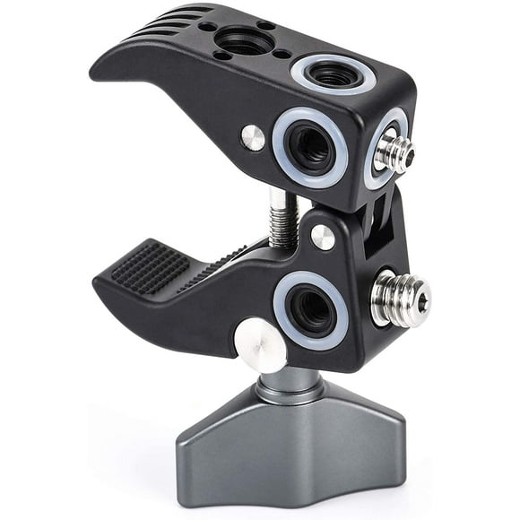 SUNWAYFOTO CC-02 Super Clamp with 1/4" and 3/8" Thread Holes,Locating Pin for ARRI Standard for DSLR
