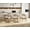 White, variant on Rustic Wood Extendable Dining Room Table 118.5" Large Expandable Dining Tables for 6 8 10 12 People Industrial Extend Kitchen Table Space Saving for Family Gathering (White)
