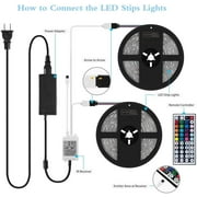 65.6FT/20M Led Strip Lights Kit, Ultra-Long Color Changing Light Strip with Remote, SMD 5050 600 LEDs RGB Led Lights for Bedroom, DimmabLed Tape Lights for Home, Kitchen, Ceiling
