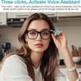 thumbnail image 3 of AI Translation Smart Glasses, 164-Language Real-Time Interpretation, Photochromic Lenses, Built-in Mic & Speaker, HD Calls, Hi-Fi Music, Hands-free Wear for Driving, Cycling, Travel and Gifting, 3 of 13