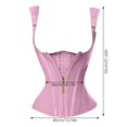 thumbnail image 2 of NQyIOS Waist Trainer for Women, Tummy Control Sports Girdle, Workout Body Shaper with Adjustable Shoulder Strap, Pink M, 2 of 4