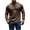 Brown, variant on Long Sleeve Shirts for Men, Men's Long Sleeve Henley Shirt Deep V-Neck Shirts Button Down Casual Classic Tee Lightweight Fall Shirts