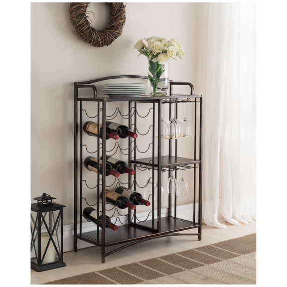 KB WR1260 40 x 29 x 12 in. Metal Storage Wine Rack - Brushed Copper