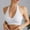 White, variant on BXJX Womens Sports Bra Breathable Adjustable Back Wicking V-Shaped Cup Bras Yoga Purple Size L