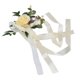 thumbnail image 3 of Flor de la silla de la boda, flor de la silla de la boda decoración nórdica de la silla de la boda flores artificiales de la silla de la boda diseño revolucionario, 3 of 8