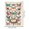 thumbnail image 2 of Tapiz de mariposa, tapiz vintage beige vertical, tapiz estético para colgar en la pared, decoración de pared para habitación de 28 x 38 pulgadas, 2 of 8