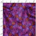 thumbnail image 2 of Soimoi Purple Cotton Duck Fabric Shells Ocean Print Fabric by the Yard 56 Inch Wide, 2 of 6