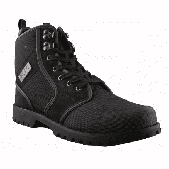 LRG Sycamore Black Leather Nylon Combat Hiking Boots Size 8 US