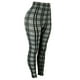 thumbnail image 5 of Leggings de mujer Pantalones de entrenamiento de cintura alta Pantalones de jogging Deportes casuales Medias activas Pantalones a cuadros, 5 of 5