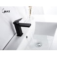 thumbnail image 2 of Single Hole Bathroom Faucet Elegance Square Design Matte Black Finish, 2 of 2