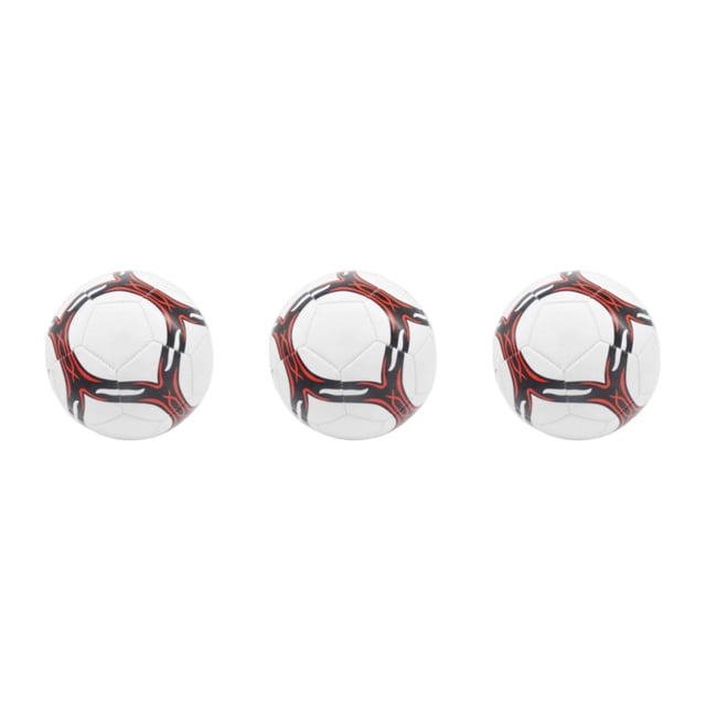 relayinert Portable Official Soccer Ball - Wide Application Range For Games And Not Easily Damaged PVC Ball Official Newest Soccer thicked white type 4 3Set