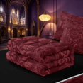 thumbnail image 5 of Homewish Hippie Sun and Moon Zipper Twin Comforter Sets with Fitted Sheet and 2 Pillowcases, Red Aztec Zipper Bedding Set, Black Reversible, 5 of 7