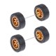 thumbnail image 1 of 4 ruedas a escala 1/64 con ejes de ruedas de coche, modelo de simulación, ruedas de coche, neumáticos para Oro B, 1 of 9