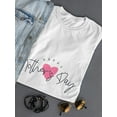 thumbnail image 3 of Mothers Day Text And Pink Heart T-Shirt Women -Image by Shutterstock, Female Large, 3 of 4