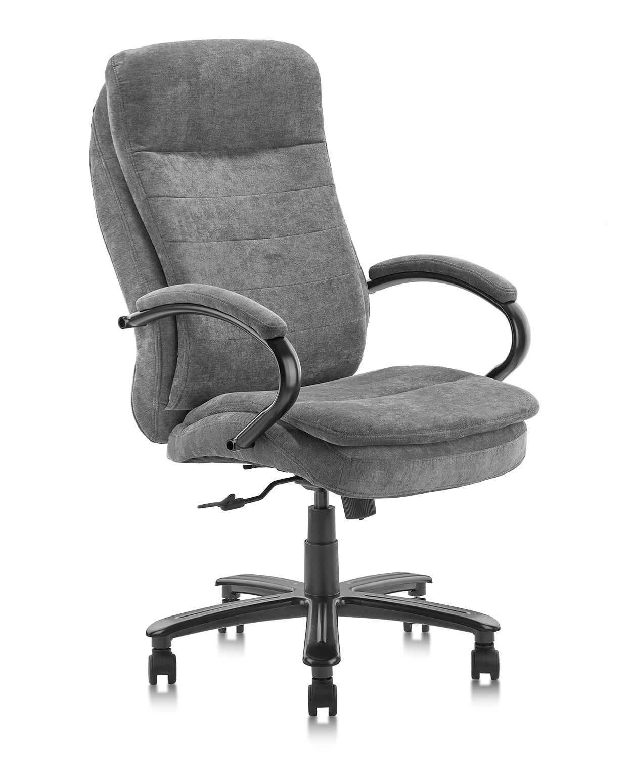 Ergonomic Big & Tall Executive Office Chair with Upholstered Swivel 400lbs Gray 