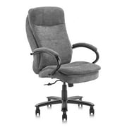CLATINA Ergonomic Big & Tall Executive Office Chair with Fabric Upholstery 400lbs High Capacity Swivel Adjustable Height Thick Padding Headrest and Armrest for Home Office Gray