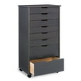 thumbnail image 6 of Linon Cary Grey Eight Plus Roll Cart, 6 of 24