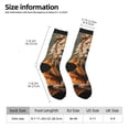 thumbnail image 2 of KLL Jungle Meditating Lion Print Cool Socks Men's Women's Crew Socks Funny Crazy Novelty Stockings, 2 of 6