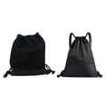 thumbnail image 1 of 2 Pcs Outdoor Women Men Nylon Black Ultralight Backpack Football Basketball Bag (Big & Small), 1 of 8