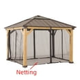thumbnail image 4 of Sunjoy Universal Mosquito Netting for 9 ft. × 9 ft. Wood-Framed Gazebos, 4 of 6