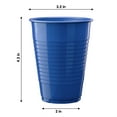 thumbnail image 5 of Exquisite 100-Pack 12 oz Dark Blue Disposable Plastic Cups - Durable and Stylish Party Cups, 5 of 5