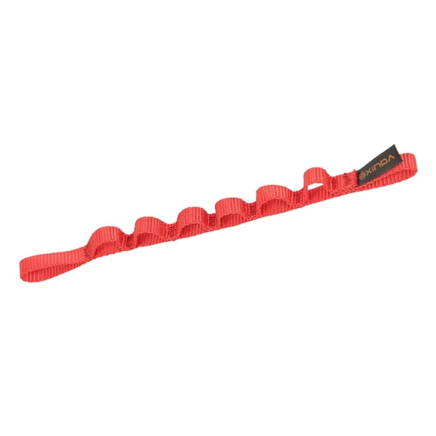 Cuerda de margarita con correas fuertes y bucle para escalada en roca, cordón de nailon para margaritas Rojo
