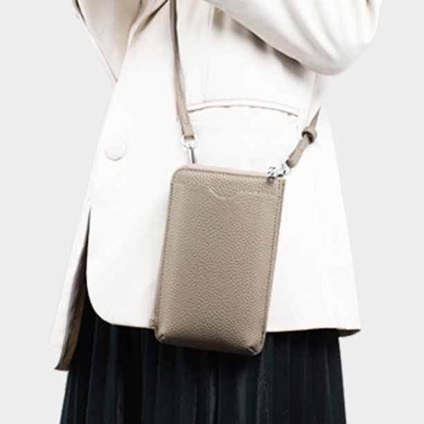 Bolso Bandolera Para Teléfono Bolso informal de PU con correa ajustable para el hombro, bolso cruzado impermeable para teléfono (blanco) Sywqhk Para Estrenar
