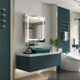 thumbnail image 5 of WELLFOR 30"x30" LED Medicine Cabinet with Lights, Medicine Cabinet with Mirror, Surface or Recessed Mounted, Anti-Fog, Dimmable, Memory Function, Outlets & USB, Double Opening Doors, 5 of 13