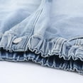 thumbnail image 6 of Hrsba Girls Jeans Full Length Straight Leg Wide Leg Denim Pants Embroidery and Print Soft Casual Daily Bottoms for Girls Fashion Outdoor Wearing, 6 of 7