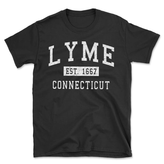 Lyme Connecticut Classic Established Men's Cotton T-Shirt