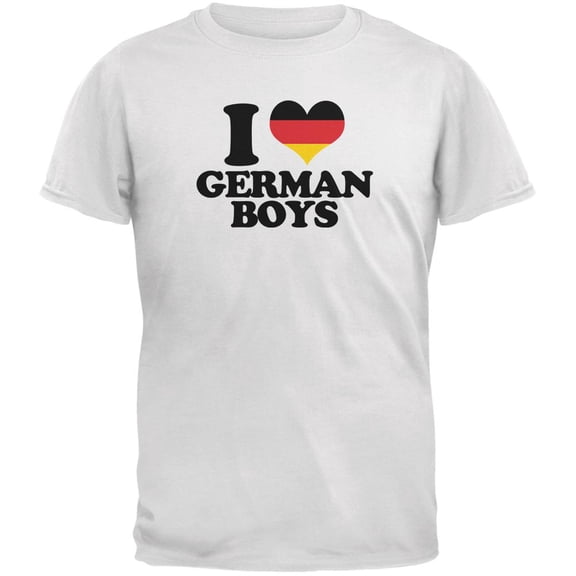 Oktoberfest I Heart German Boys White Youth T-Shirt - Youth Small