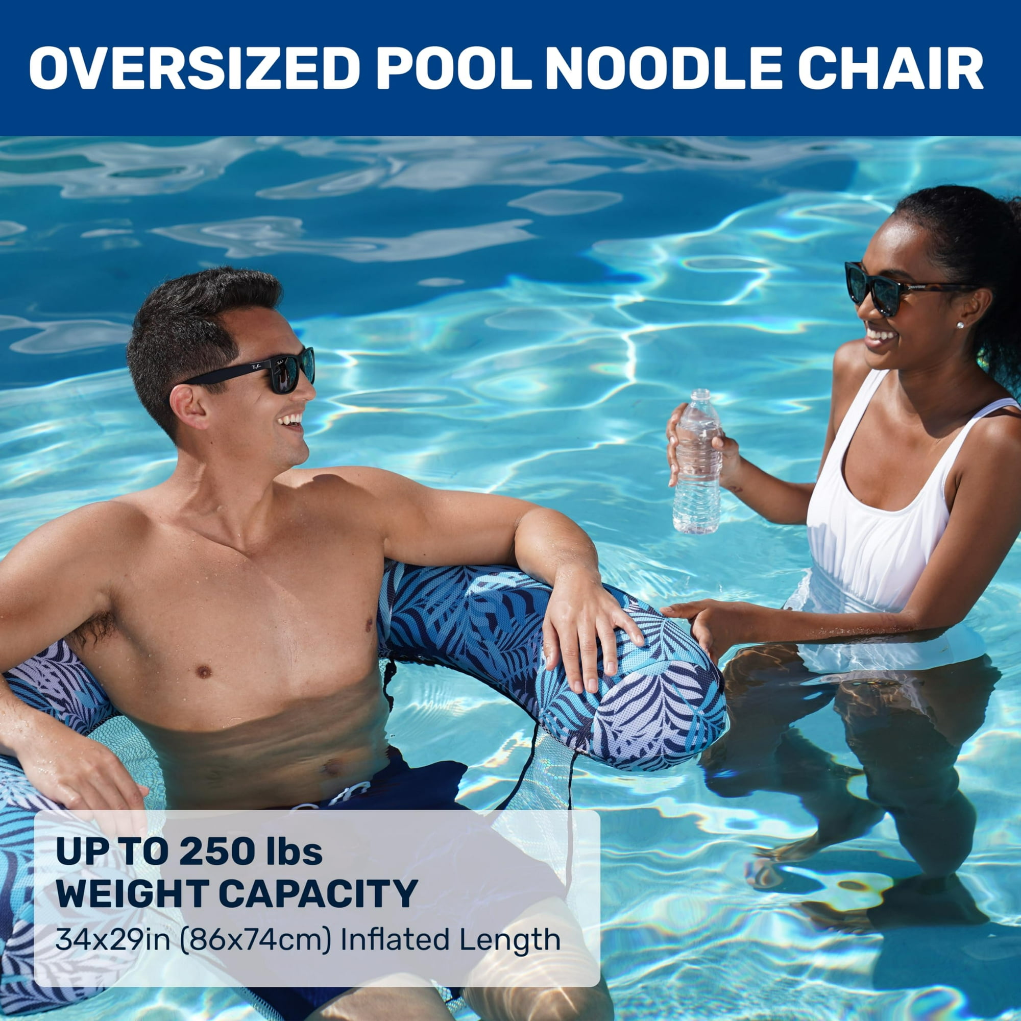 Aqua Supreme Oversized Inflatable Pool Noodle Chair Soft Mesh